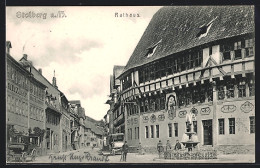 AK Stolberg A. H., Brunnen Und Rathaus  - Stolberg (Harz)