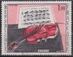 1965 - Raoul Dufy: Le Violon Rouge - FRANCE - Musique, Partition - N° 1459 - Used Stamps