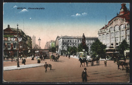 AK Berlin, Alexanderplatz Mit Denkmal Und Kutschen  - Mitte