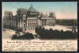 AK Berlin-Tiergarten, Partie Vom Reichstagsgebäude  - Tiergarten
