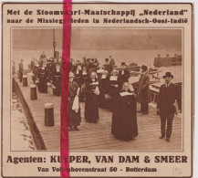 Rotterdam - Stoomvaart Maatschappij Nederland - Kuyper, Van Dam, Smeer- Orig. Knipsel Coupure Tijdschrift Magazine 1926 - Advertising