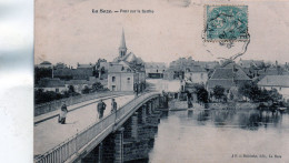 CP - LA SUZE -  Pont Sur La Sarthe - - La Suze Sur Sarthe