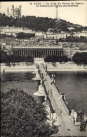 CPA Lyon Rhône, Pont Du Palais De Justice, Coteau De Fourviere - Andere & Zonder Classificatie