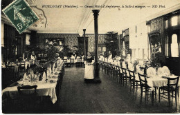 2445  - Finistére -  HUELGOAT : SALLE à MANGER Du GRAND HOTEL D'ANGLETERRE     Circulée En 1909 - Huelgoat