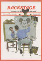 Walt Disney Self Portrait 1978 Backstage Magazine Cover Postcard - Sonstige & Ohne Zuordnung