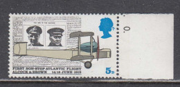 Great Britain 1969 - 50th Anniversary Of The First Non-stop Flight Over The North Atlantic, Mi-nr. 511, MNH** - Nuovi