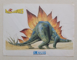 Autocollant Vintage Dinosaures - éditions Atlas - Stickers