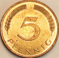 Germany Federal Republic - 5 Pfennig 1993 J, KM# 107 (#4620) - 5 Pfennig