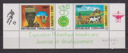 Lot De Timbres Neufs** Du Togo De 1985 YT 1179 1180 UATP Numéroté MNH - Togo (1960-...)