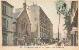 Levallois Perret * La Rue Lannois Et L'église évangélique - Levallois Perret