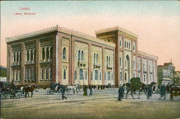 EGYPT - CAIRO - LIBRARY KHEDIVIAL - EDIT THE CAIRO POSTCARD - 1930s (12688) - Cairo