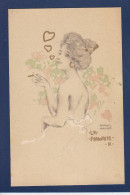 CPA Kirchner Raphaël Art Nouveau Femme Girl Woman Non Circulée Cigarette - Kirchner, Raphael