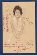 CPA Kirchner Raphaël Art Nouveau Femme Girl Woman écrite Cigarette - Kirchner, Raphael