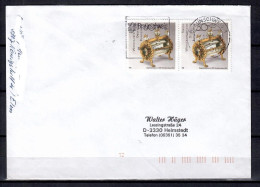 MiNr. 1383 (2x); Wohlfahrt: Gold- Und Silberschmiedekunst, Auf Portoger. Brief Von Braunschweig Nach Helmstedt; B-1995 - Covers & Documents