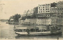 35 - Dinard - L'arrivée D'une Vedette De Saint-Malo - Animée - Bateaux - Oblitération Ronde De 1915 - CPA - Voir Scans R - Dinard