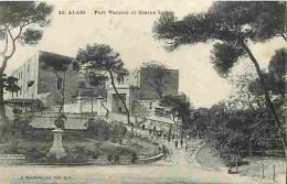 30 - Alès - Fort Vauban Et Statue Lalare - Animée - Correspondance - Voyagée En 1919 - CPA - Voir Scans Recto-Verso - Alès