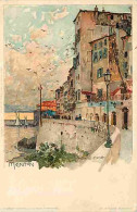 06 - Menton - Dessin - Colorisée - CPA - Voir Scans Recto-Verso - Menton