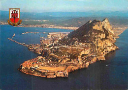 Gibraltar - El Penon De Gibraltar - Le Rocher De Gibraltar - Vue Aérienne - Blasons - CPM - Voir Scans Recto-Verso - Gibraltar