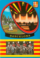 Espagne - Espana - Cataluna - Barcelona - Multivues - Chevaux - CPM - Voir Scans Recto-Verso - Barcelona
