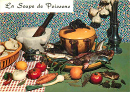 Recettes De Cuisine - Soupe De Poissons - Gastronomie - CPM - Carte Neuve - Voir Scans Recto-Verso - Recetas De Cocina