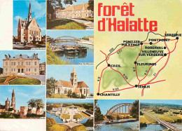 60 - Oise - Forêt D'Halatte - Multivues - Carte Géographique - CPM - Voir Scans Recto-Verso - Sonstige & Ohne Zuordnung