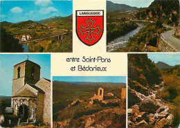 34 - Hérault - Languedoc - Entre Saint-Pons Et Bédarieux - Multivues - Blasons - Carte Neuve - CPM - Voir Scans Recto-Ve - Sonstige & Ohne Zuordnung