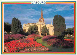 14 - Cabourg - Le Jardin Et L'Eglise - Fleurs - Flamme Postale - CPM - Voir Scans Recto-Verso - Cabourg