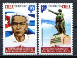 Cuba 2015 / Mariana Grajales Maceo's Mother MNH Madre De Maceo / Hj01  36-7 - Unused Stamps