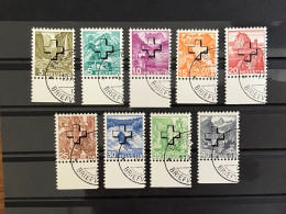Switzerland 1938 Official Stamps Grilled Gum Used/CTO SG O381-9B Mi 28-36 - Dienstzegels