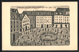 AK Jena, Stossfechten Auf Dem Markt Um 1750, Studentische Szene  - Other & Unclassified