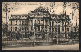 AK Karlsruhe I. B., Am Grossherzogl. Palais  - Karlsruhe