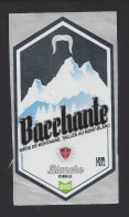 Etiquette De Bière Blanche   -  Brasserie Bacchante  à  Sallanches   (74) - Bière