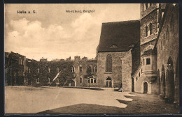 AK Halle A. S., Burghof Der Moritzburg  - Sonstige & Ohne Zuordnung