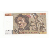 100 FRANCS DELACROIX 1978 TTB  Fayette 69.1d - 100 F 1978-1995 ''Delacroix''