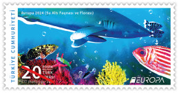 Europa Cept - 2024 - Turkey, Türkei - Underwater Fauna & Flora ** MNH - Nuevos