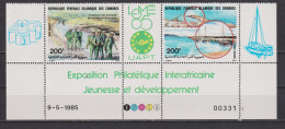 Lot De Timbres Neufs** Des Comores De 1985 YT PA 211 212 UATP Numéroté MNH - Comores (1975-...)