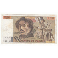 100 FRANCS DELACROIX 1978 TB  Fayette 69.1b - 100 F 1978-1995 ''Delacroix''