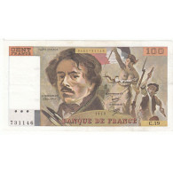 100 FRANCS DELACROIX 1979 TTB+ Fayette 69.3 - 100 F 1978-1995 ''Delacroix''