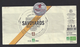 Etiquette De Bière Blonde   -  Brasserie Savoyards  à  Alby Sur Chéran   (74) - Birra