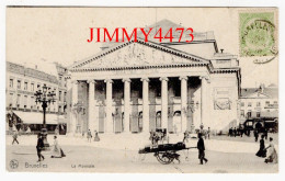 CPA - BRUXELLES En 1908 - La Monnaie ( Place Bien Animée ) Nels Bruxelles Série 1  N° 28 - Plätze