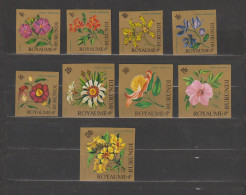 Burundi 1966 Various Flowers Airmail Set Imperforate MNH ** - Sonstige & Ohne Zuordnung