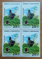 AC - TURKEY STAMP -  TEA CULTURE  MNH BLOCK OF FOUR RIZE, 15 MAY 2024 - Neufs