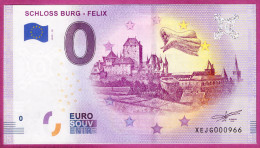 0-Euro XEJG 2019-10 SCHLOSS BURG - FELIX - Privatentwürfe