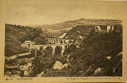 CPA (Haute Savoie) - ANNEMASSE - Le Pont De Viaison Et Le Chemin De Fer P.L.M. (n° 24) - Annemasse