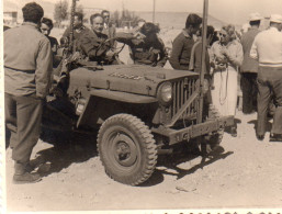 Photo Vintage Paris Snap Shop- Homme Men Jeep Israël - Automobile