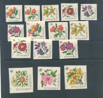 Burundi 1966 Various Flowers Set Imperforate MNH ** - Neufs