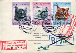 1967 Yemen Royalist Camp Mansur Qara Cover - Aden (1854-1963)