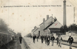 France > [77] Seine Et Marne > Fontenay Tresigny - Ouvriers De L'usine Hardy - Animée - 15129 - Fontenay Tresigny