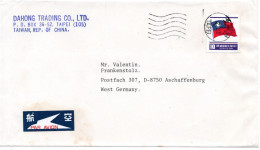 78879 - China / Taiwan - 1986 - $10 Flagge EF A LpBf TAIPEI -> Westdeutschland - Storia Postale