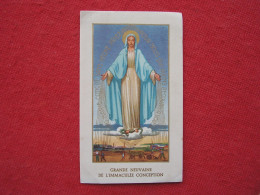 LDB - IMAGE RELIGIEUSE - GRANDE NEUVAINE DE L'IMMACULEE CONCEPTION - Devotion Images